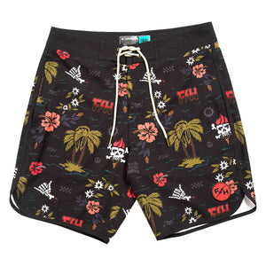 After Hours 18" 3-Pocket Tribe Boardshort - Black