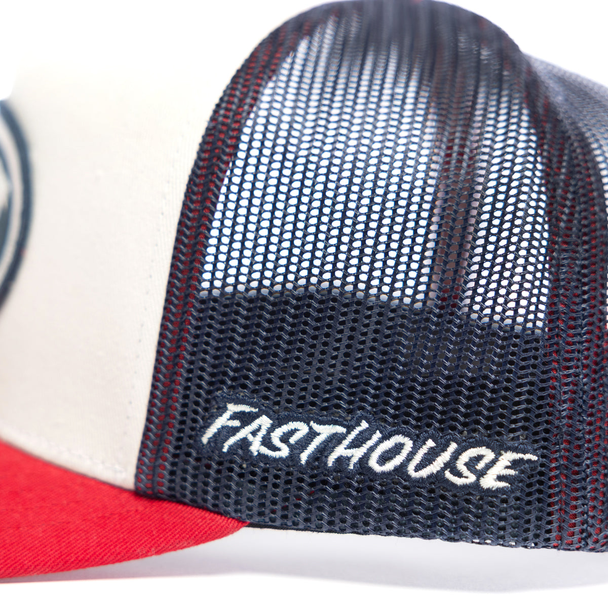 Archie Hat - Off-White/Red