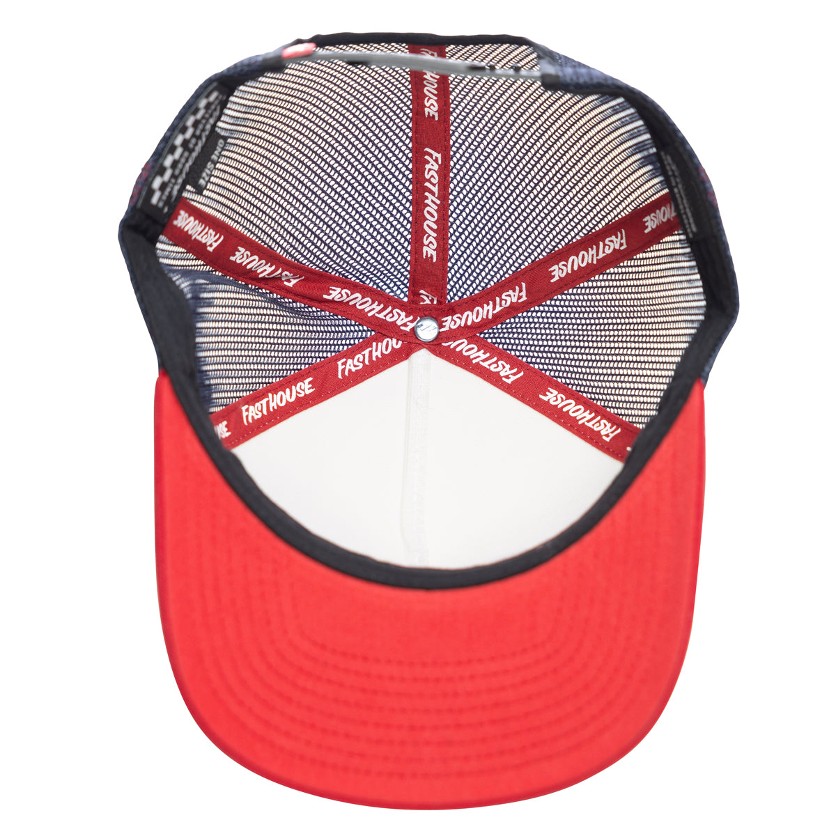 Archie Hat - Off-White/Red