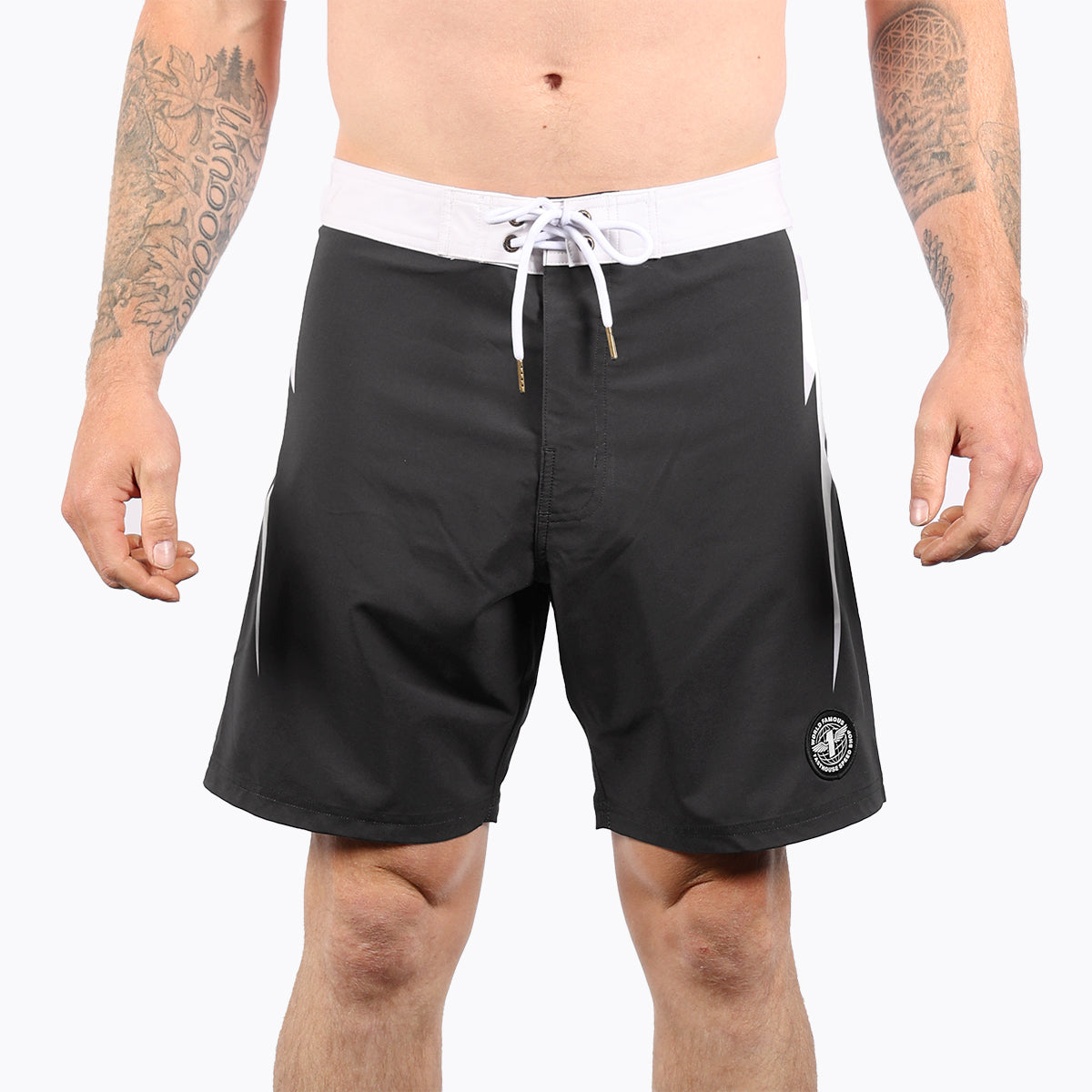 Blitzed 17" Boardshort - Black