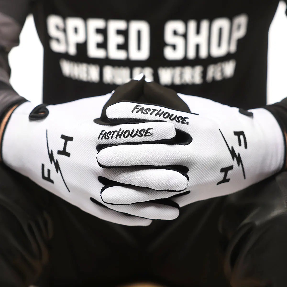 FASTHOUSE Carbon Eternal Glove – White, Small (High-Performance Grip & Durability)