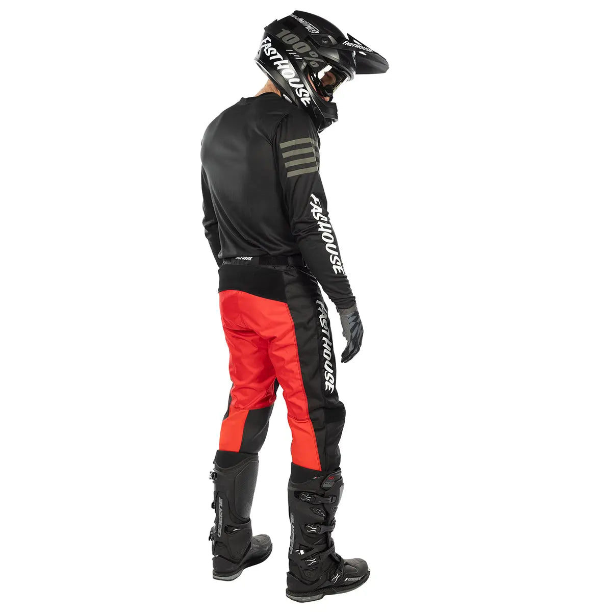Carbon Echo Pant - Black/Racing Red - Fasthouse Carbon Echo Pant - Black/Racing Red - Fasthouse