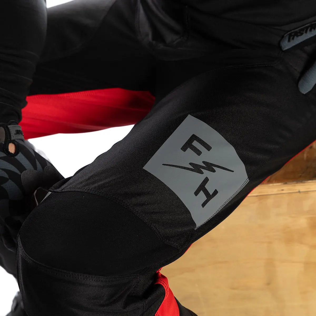 Carbon Echo Pant - Black/Racing Red Fasthouse