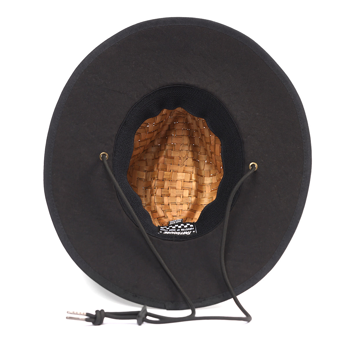 Deco Straw Hat - Dark Natural