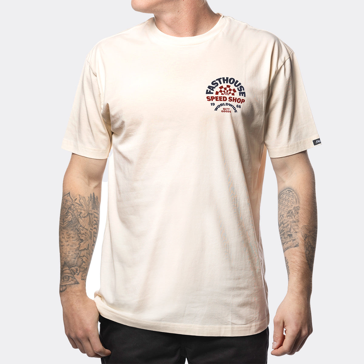 thumbnail image 2 of Fasthouse Team Tee Black Pink Fasthouse Drive-In SS Tee - Helmet 2 of 13