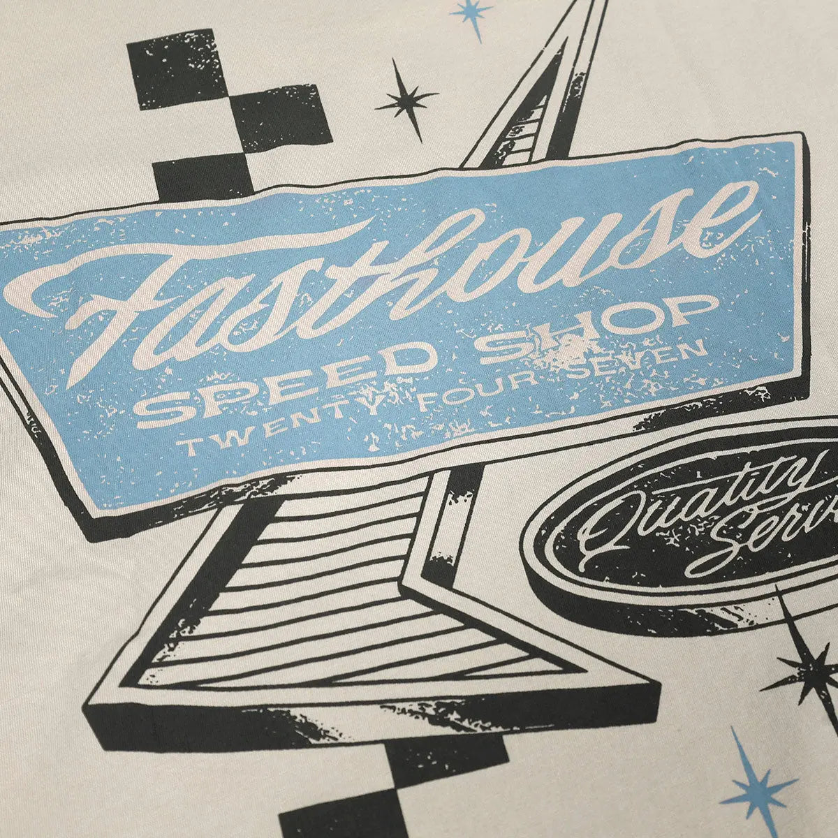 Drive In Tee - Light Gray Fasthouse