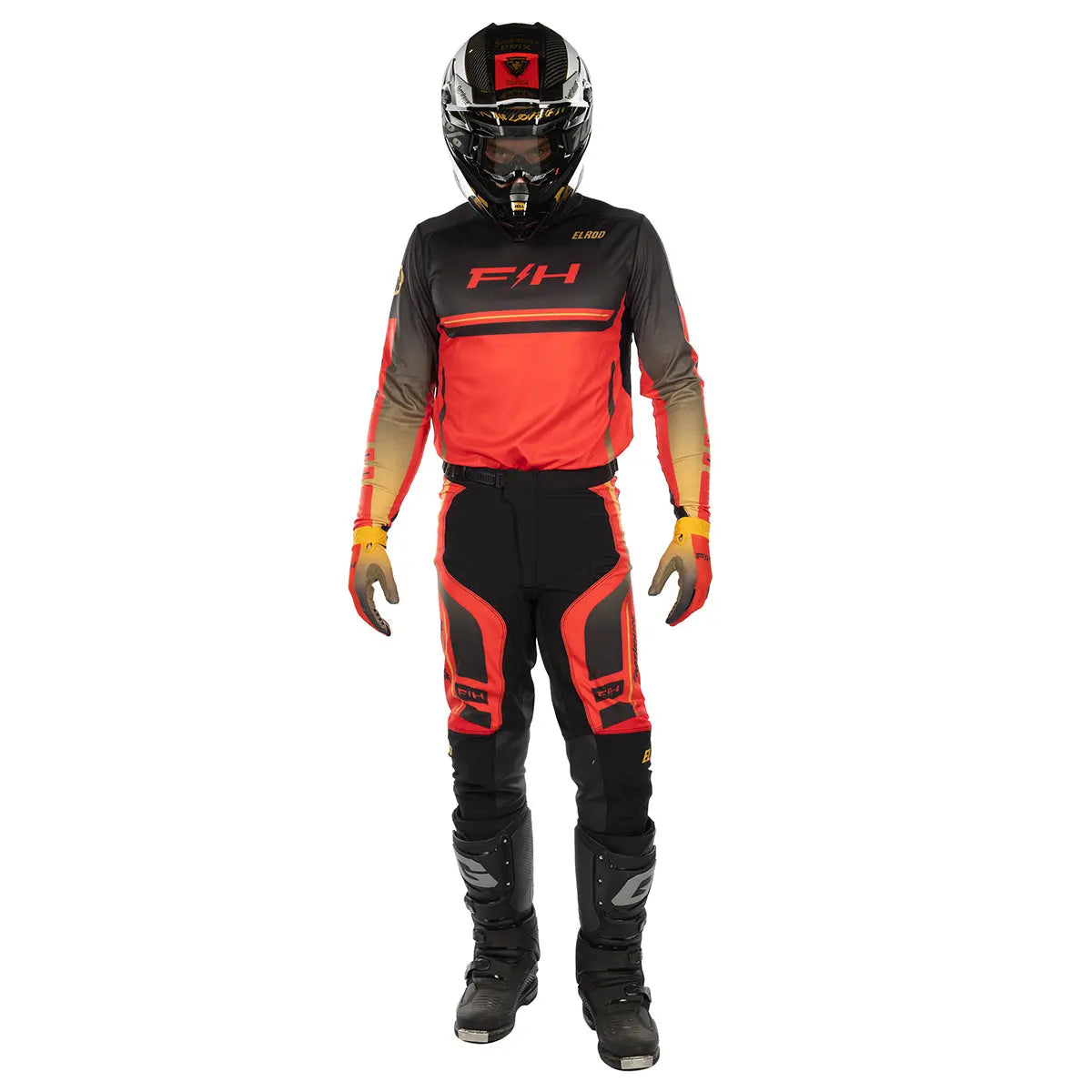 Elrod React Pant - Racing Red/Black Fasthouse