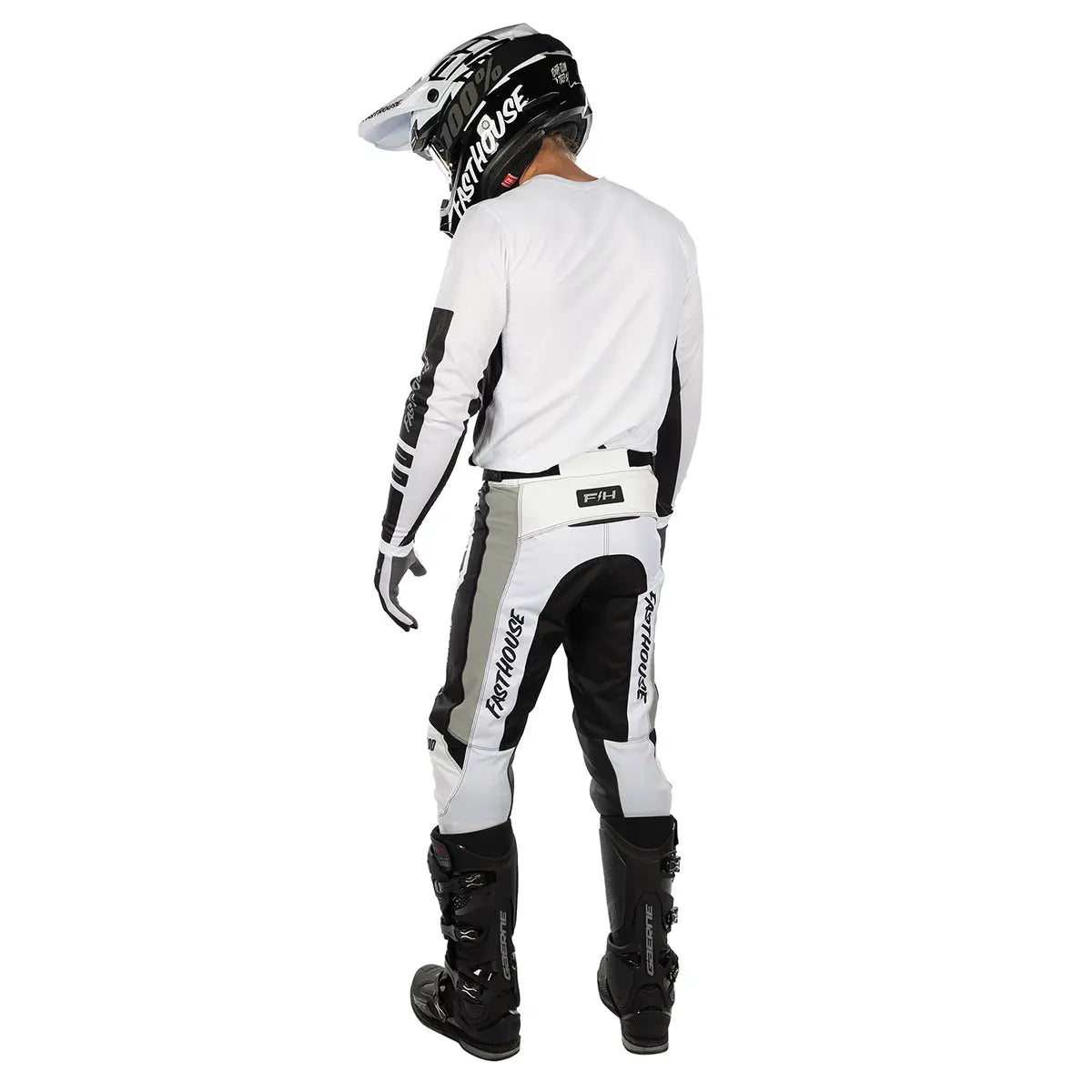 Elrod React Pant - White/Black - Fasthouse