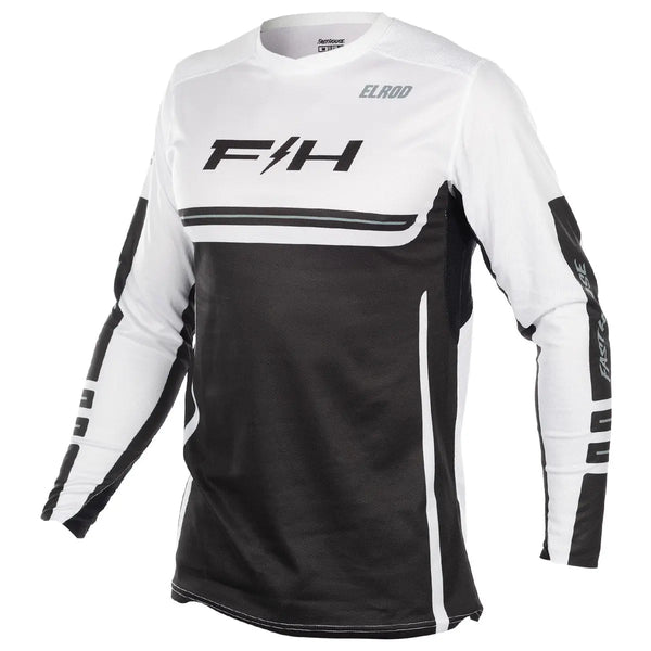 Elrod React Jersey - White/Black - Fasthouse