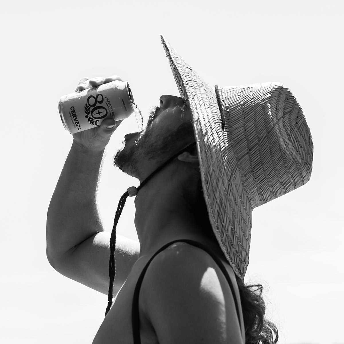 Deco Straw Hat - Dark Natural