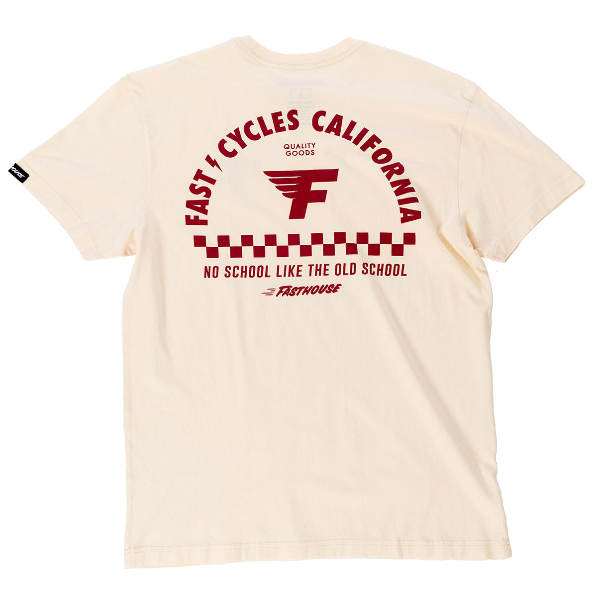 Fast Cycles Tee - Natural