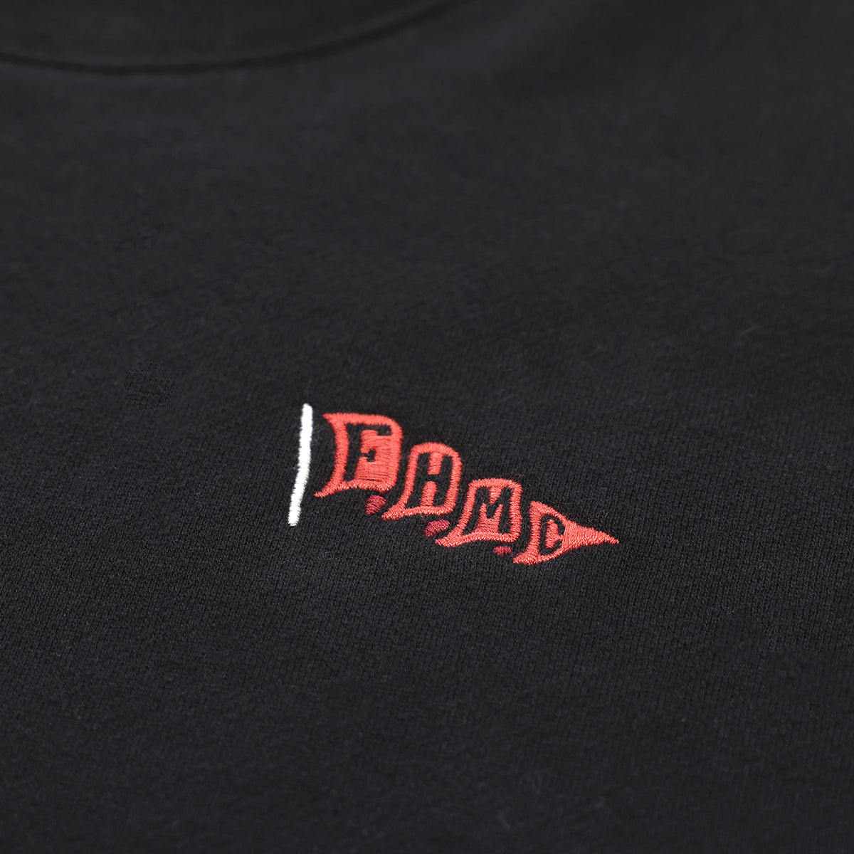 Flag Crew Neck Pullover - Black