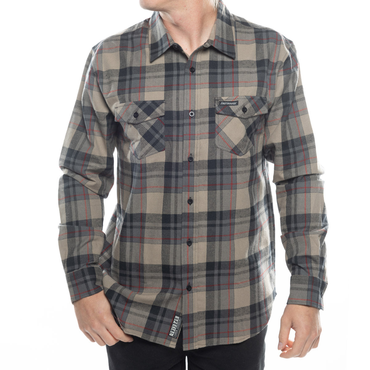 Saturday Night Special Flannel - Griege/Black