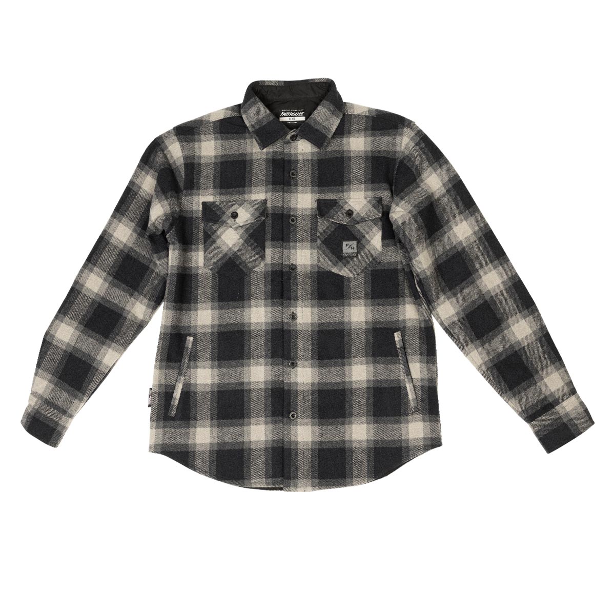 Folsom Heavyweight Flannel - Greige/Black