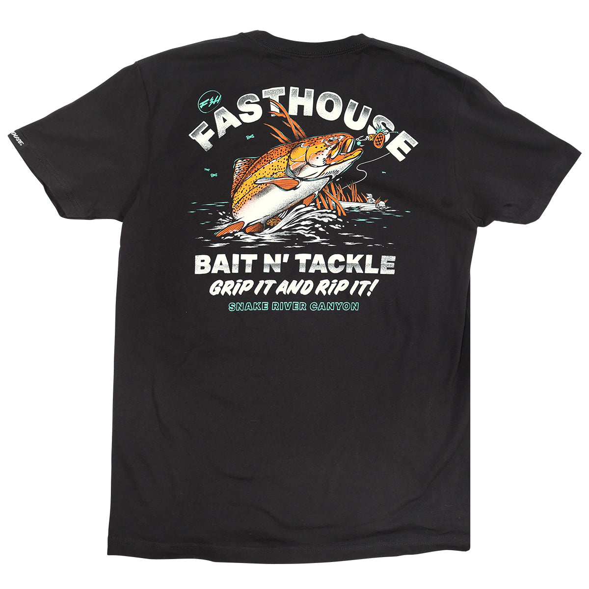 Gone Fishin Tee - Black