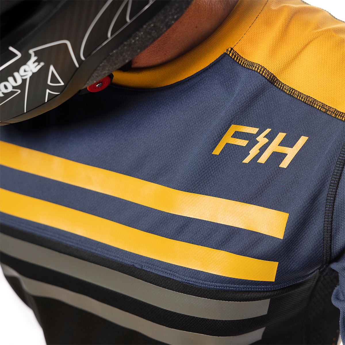 Grindhouse Tempo Jersey - Midnight Navy/Vintage Gold