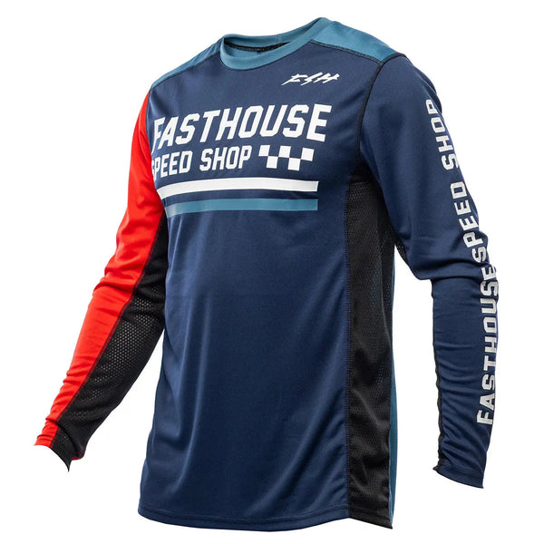 Grindhouse Hudson Jersey - Blue/Red - Fasthouse