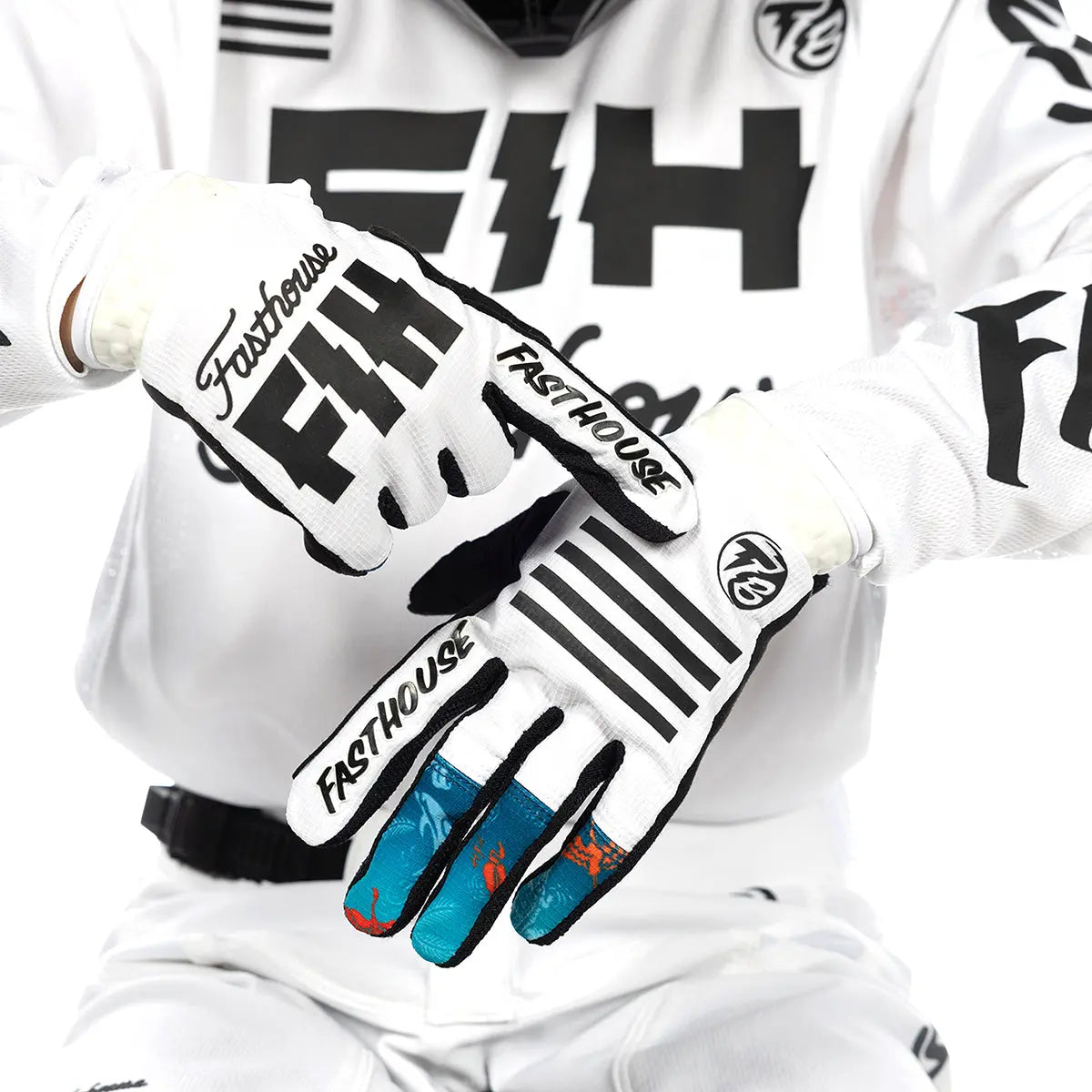 TB Island Hopping Sanguaro Glove - White - Fasthouse
