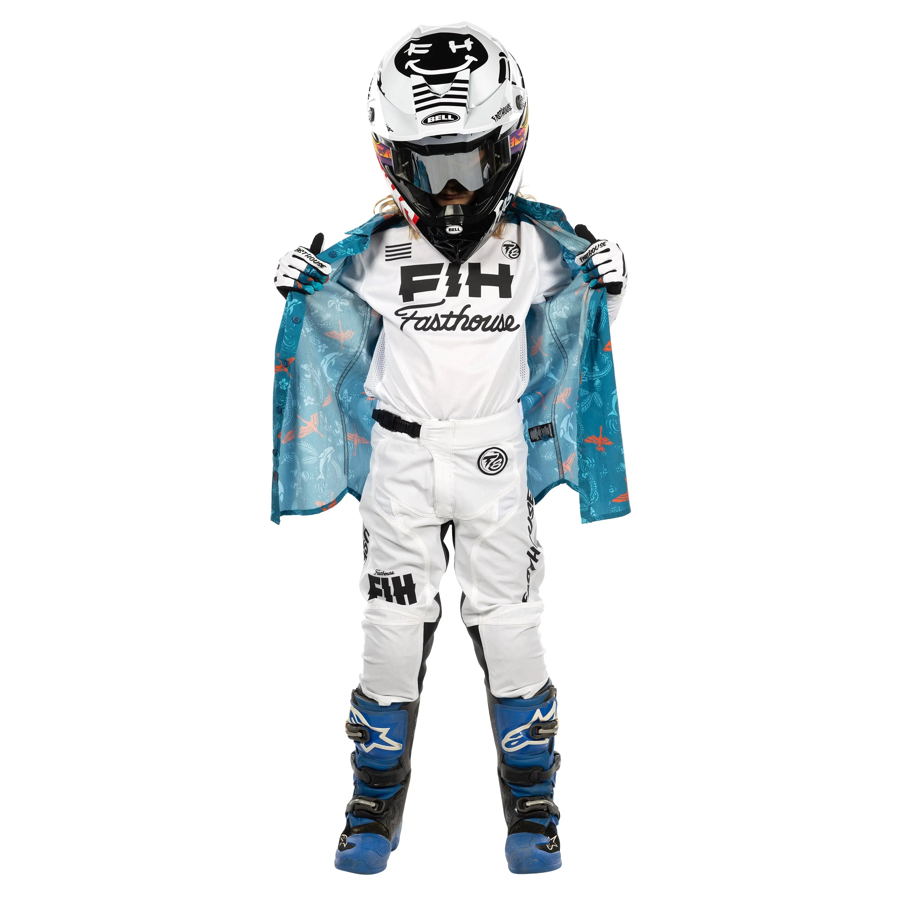 TB Island Hopper Youth Hawaiian Shirt Fasthouse