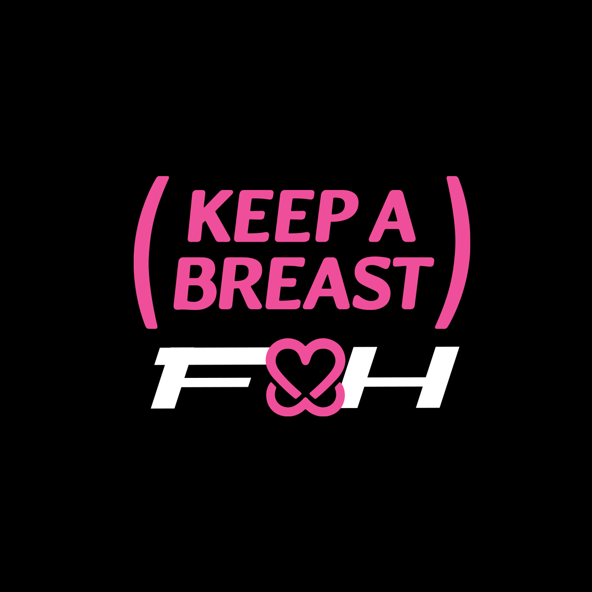 Keep A Breast Moto Crew Tee - Black