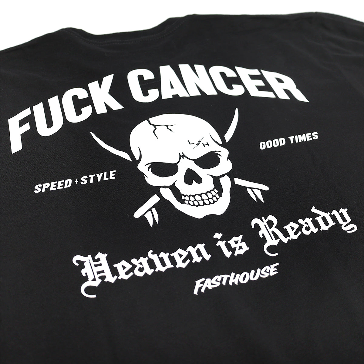 Lyon Herron "Fuck Cancer" Heaven Is Ready Tee Fasthouse