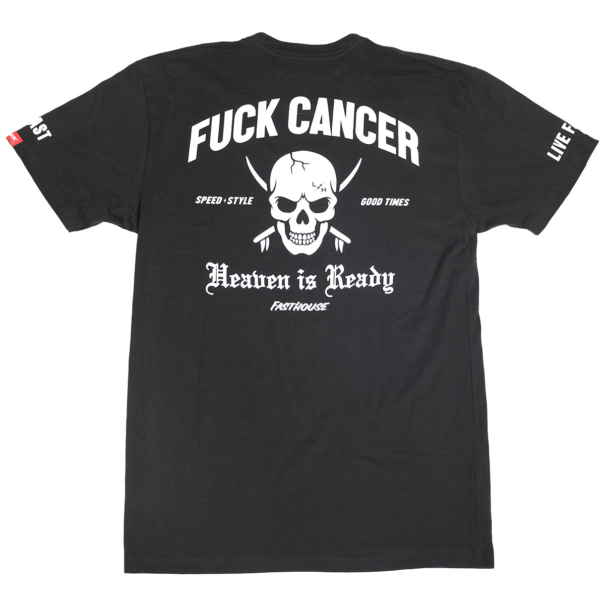 Lyon Herron "Fuck Cancer" Heaven Is Ready Tee Fasthouse