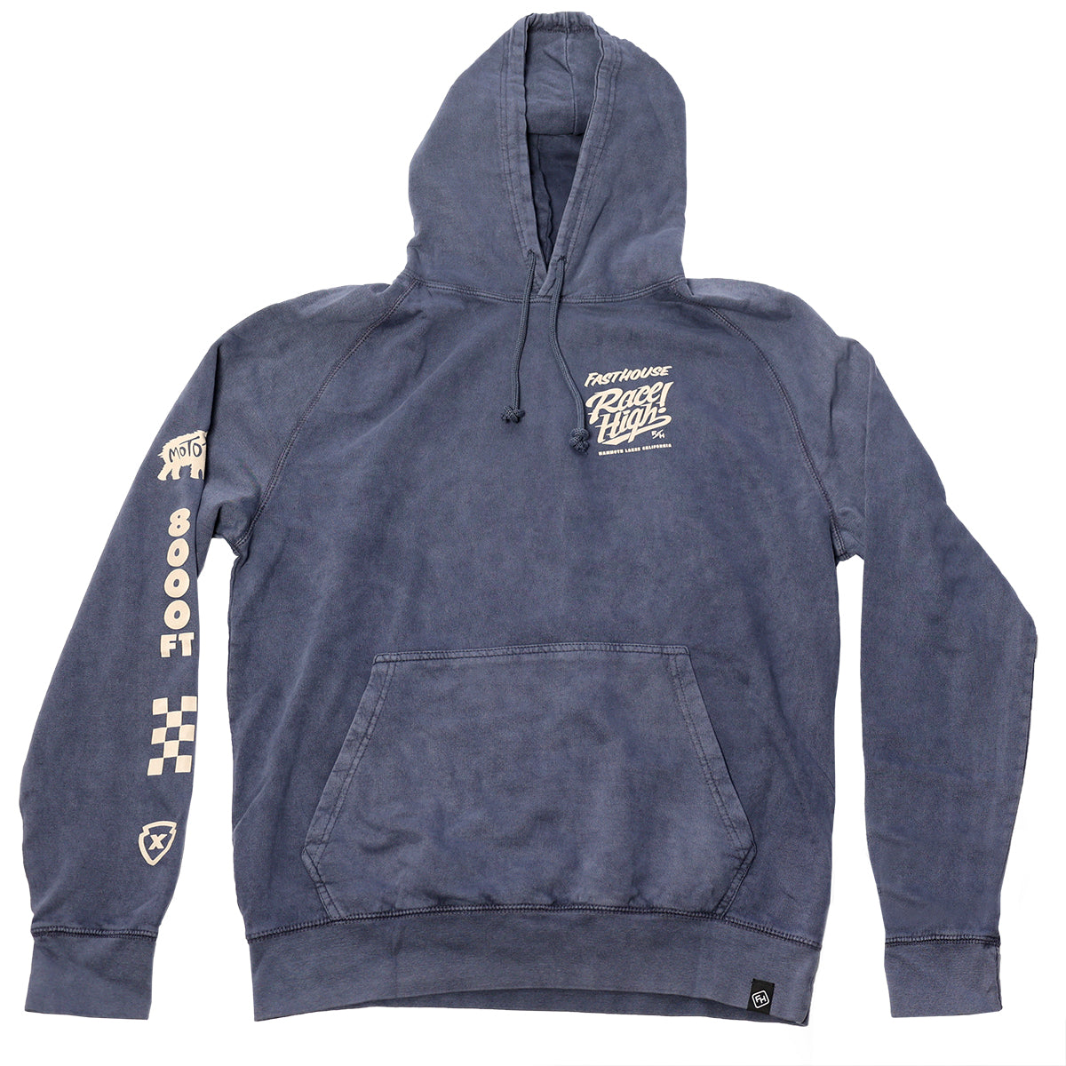 Mammoth Race High Hooded Pullover 2023 - Vintage Denim