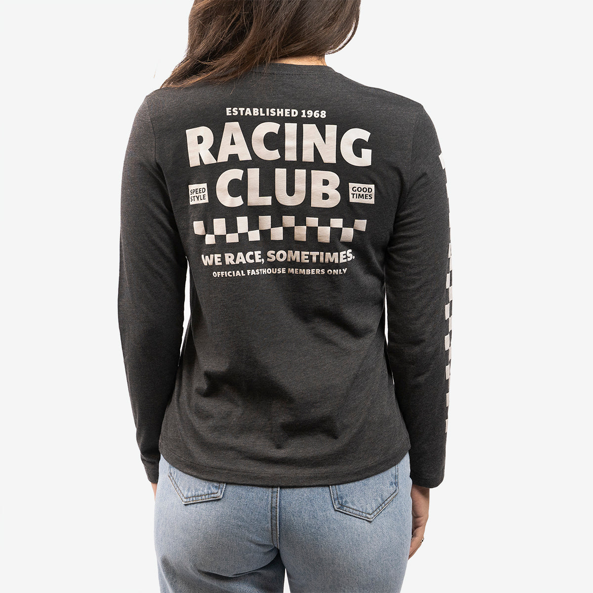 Members Only Long Sleeve Women's Tee - Dark Heather