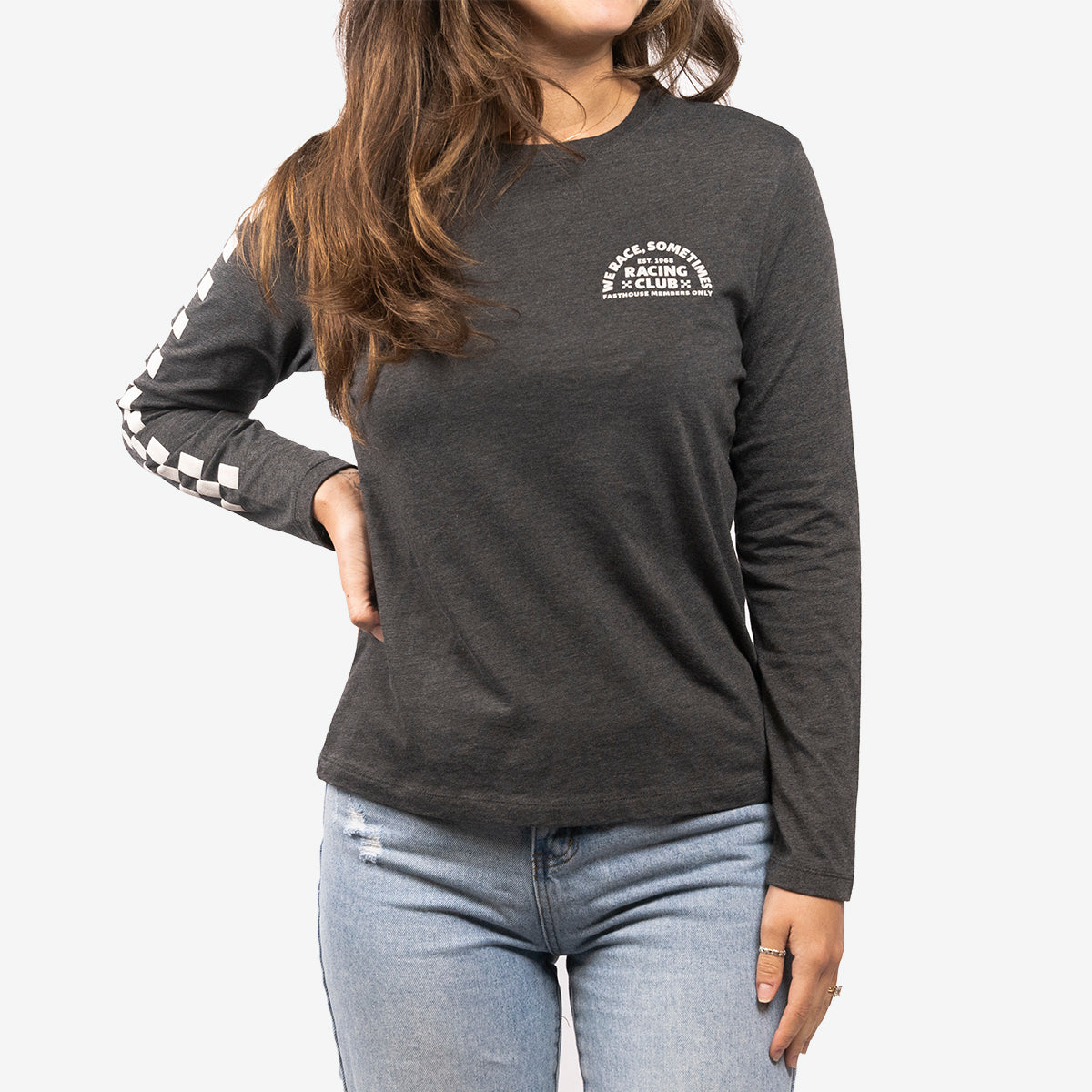 Members Only Long Sleeve Women's Tee - Dark Heather