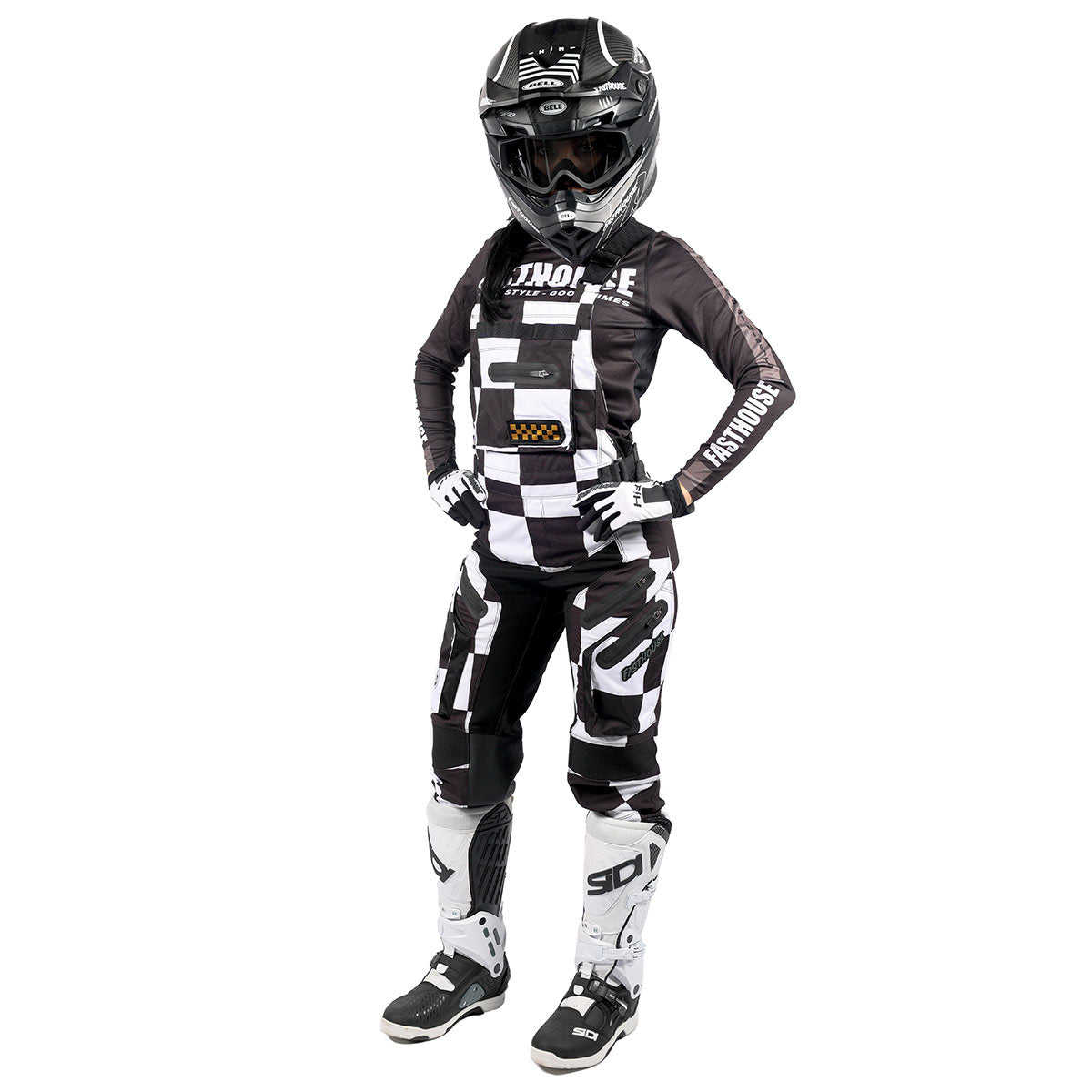 Womens Motorall MX - Checkers