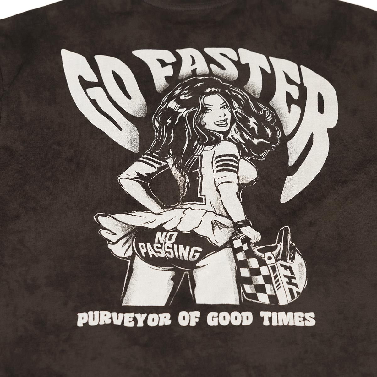 No Pass Tee - Black Crystal Wash