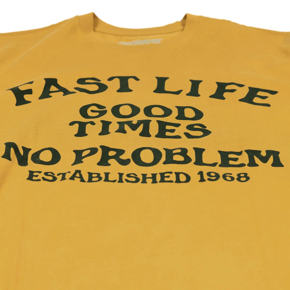 No Problem Tee - Spruce Yellow Fasthouse