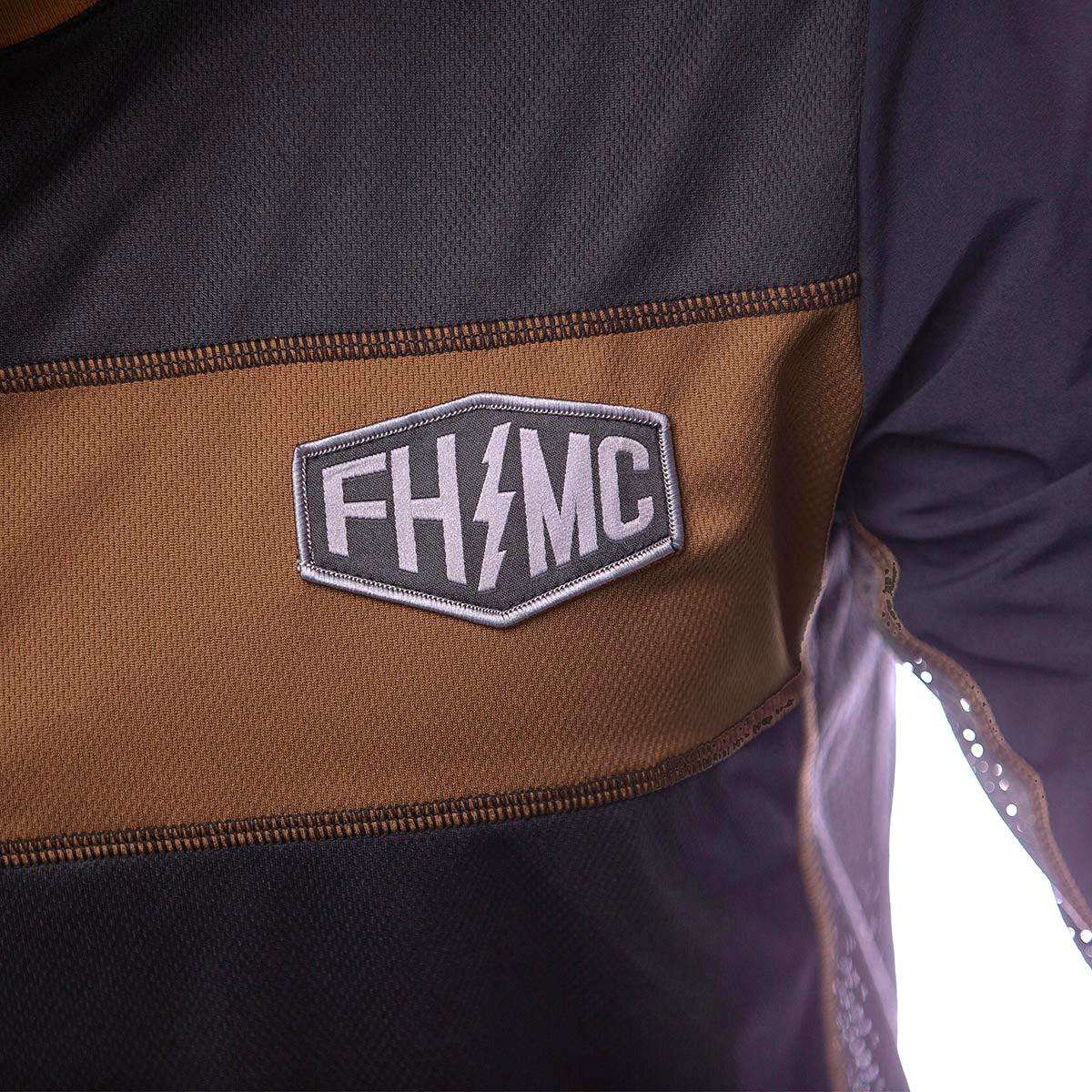 Off-Road Bronx LS Jersey - Black/Camel