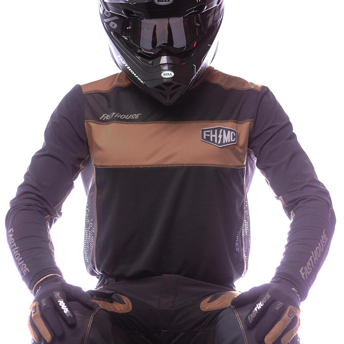 Off-Road Bronx LS Jersey - Black/Camel