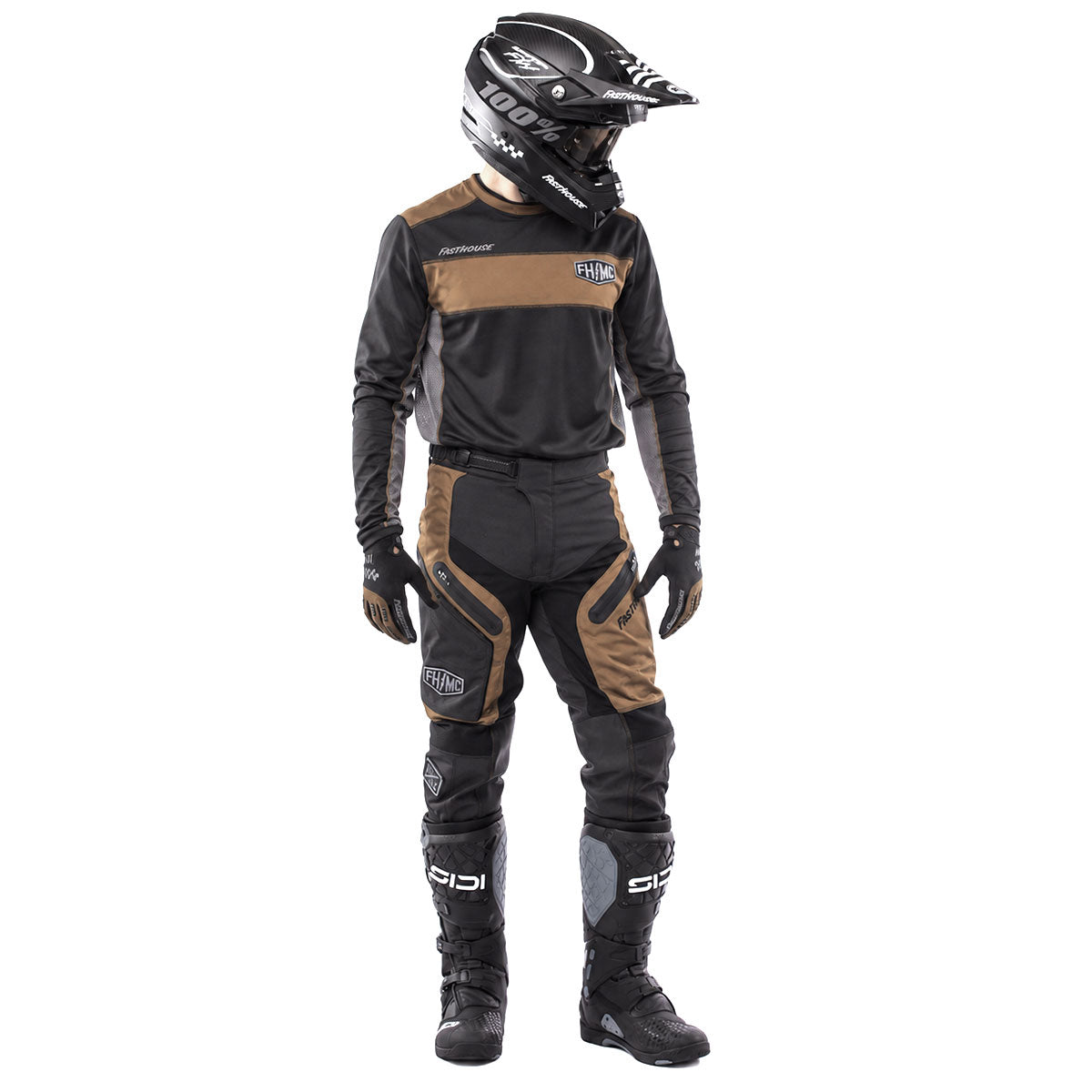 Off-Road Bronx LS Jersey - Black/Camel