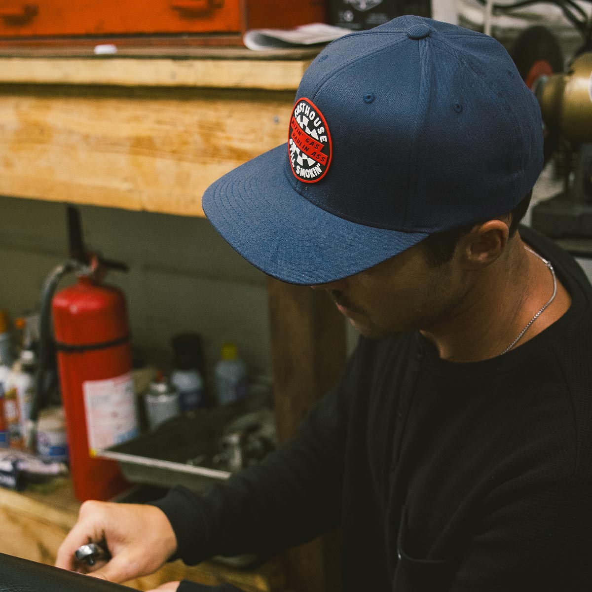 Oil Burner 110 Hat - Blue
