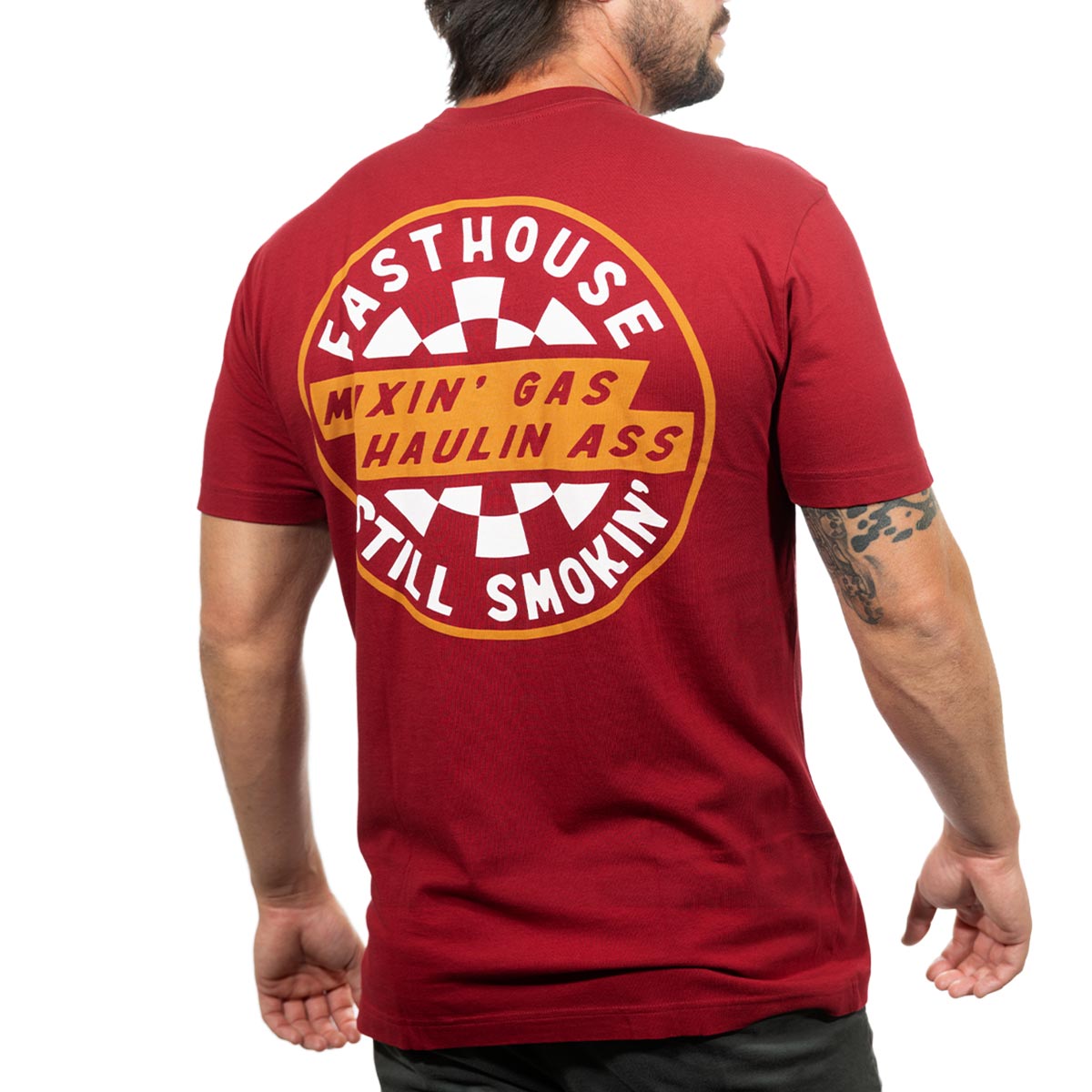 Oil Burner Tee - Cardinal