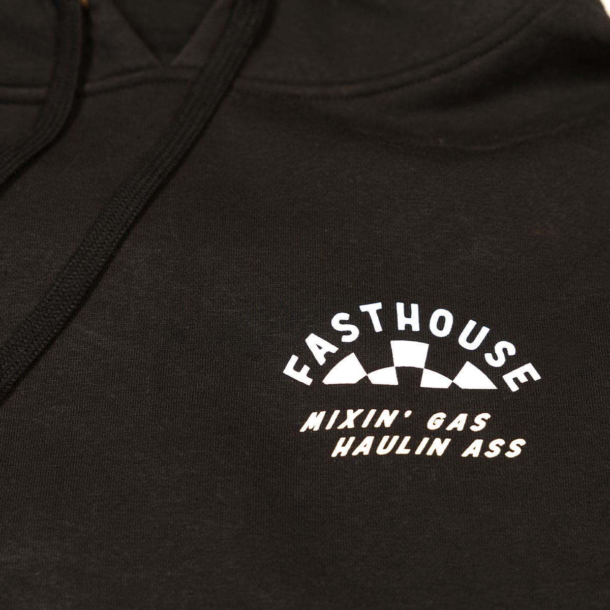 Oil Burner Hooded Pullover - Black