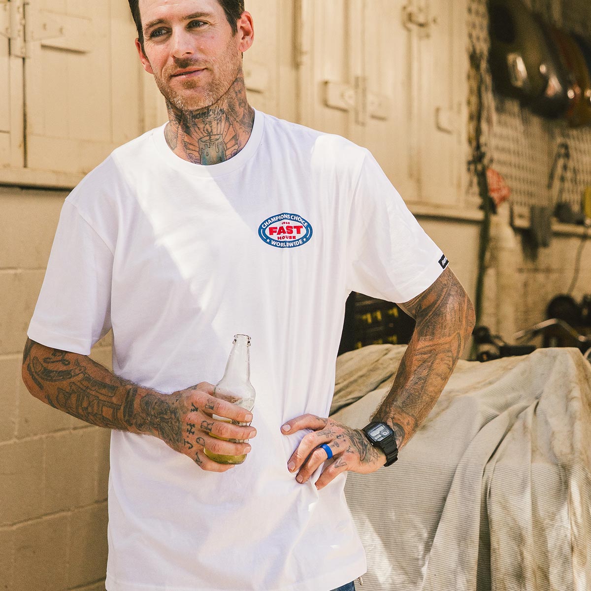 Petrol SS Tee - White