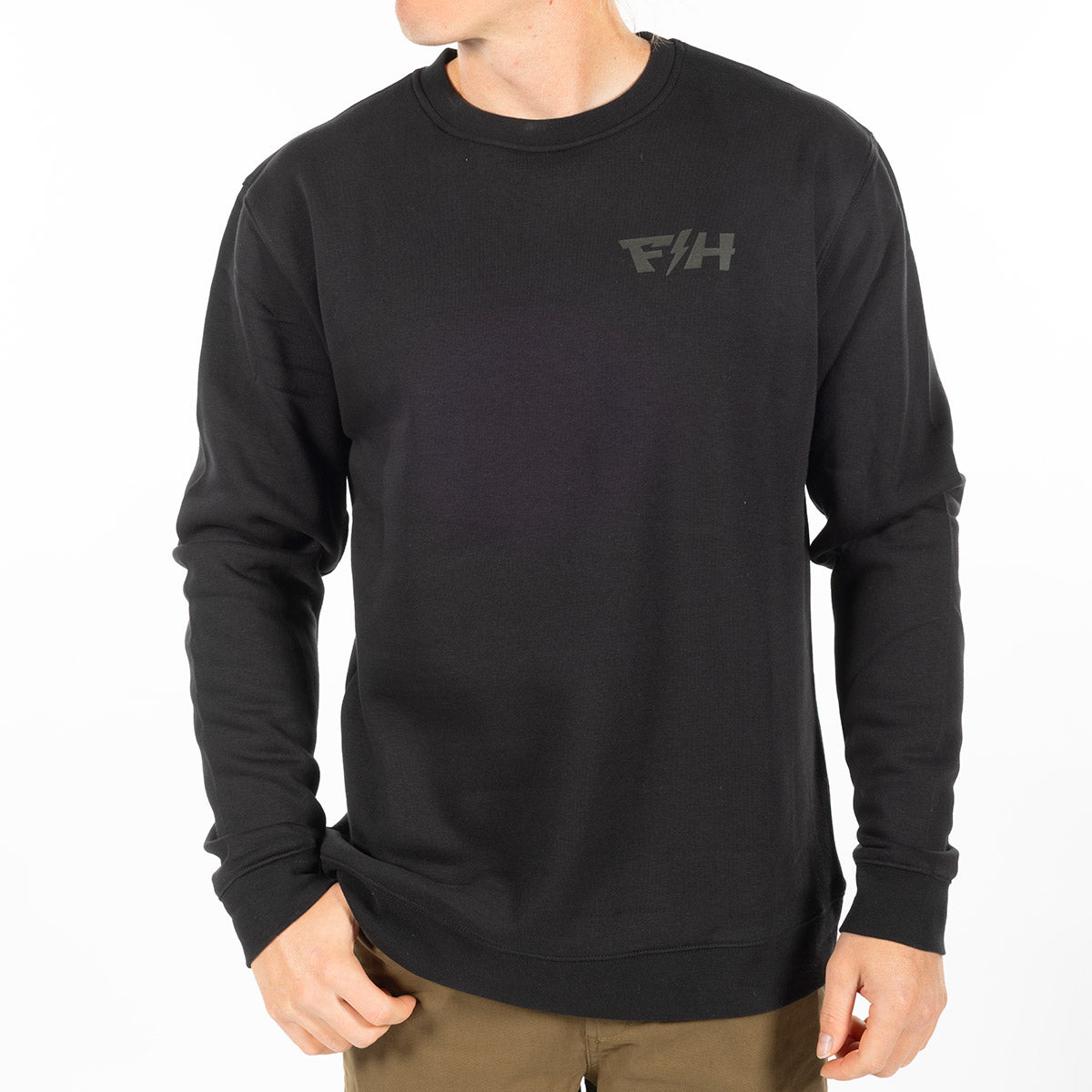 Pillar Crew Neck Pullover - Black