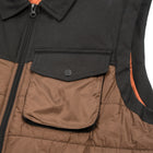 Prospector Puffer Vest - Black/Brown