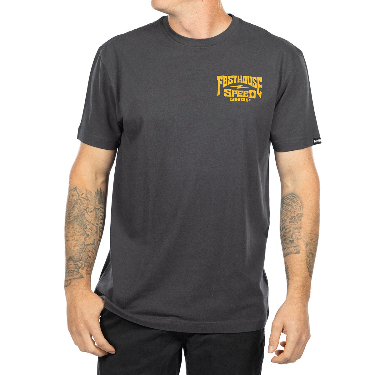 Record Tee - Graphite Black