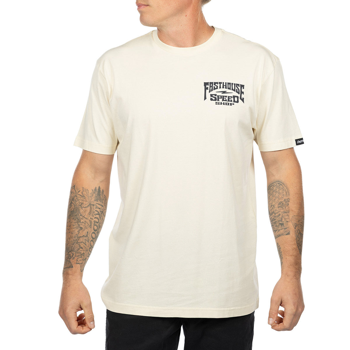 Record Tee - Natural