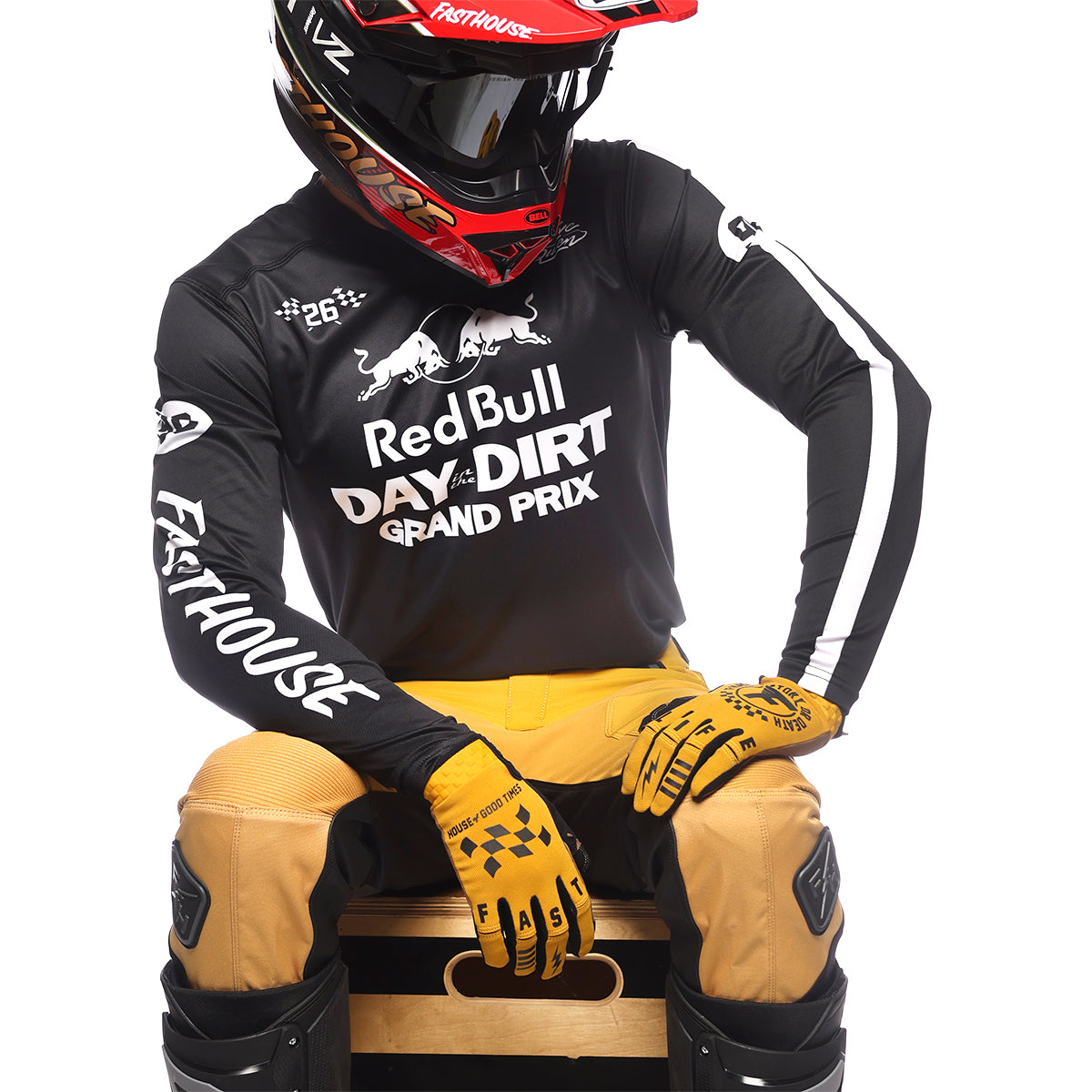 Red Bull Day in The Dirt 26 Jersey - Black/White