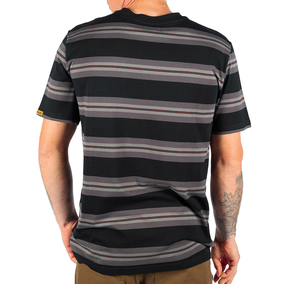 Rufus Yarn Dye Tee - Black/Grey