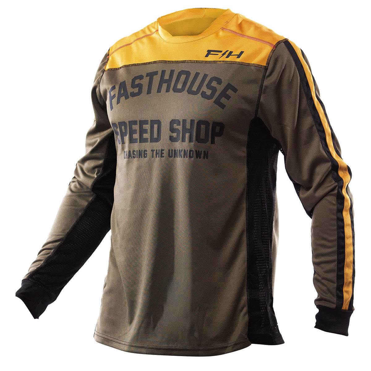 Sanguaro Petrol LS Jersey - Olive/Vintage Gold