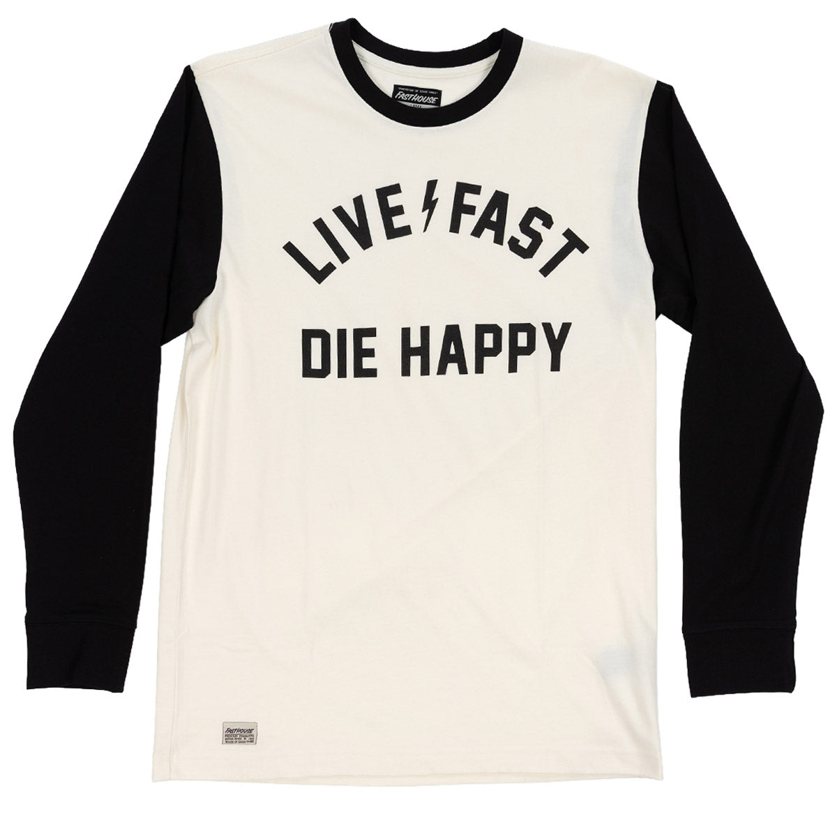 Sherwin Yarn Dye LS Tee - Off White / Black
