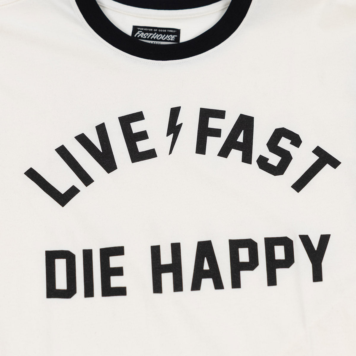 Sherwin Yarn Dye LS Tee - Off White / Black