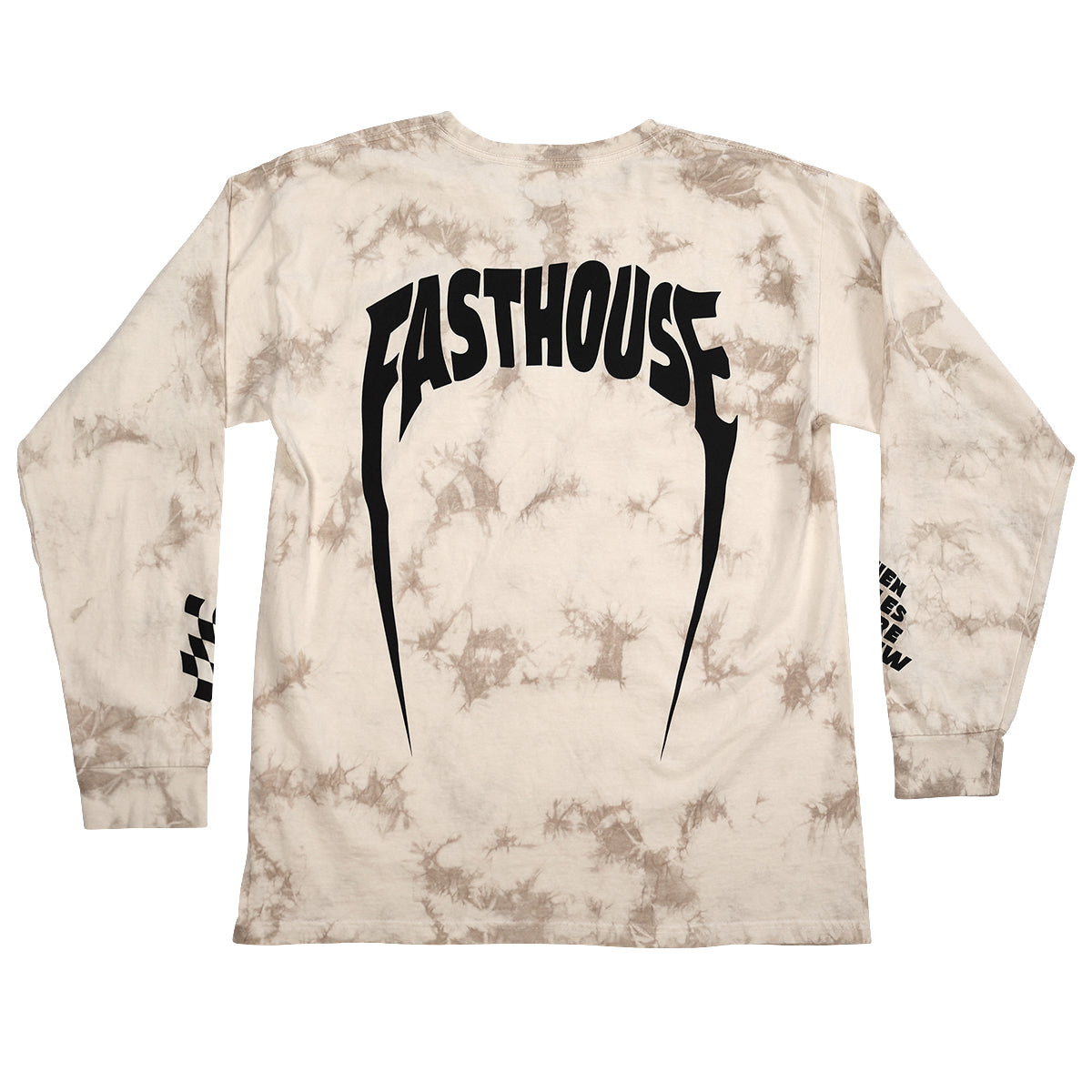 Snakebite Tie Dye Long Sleeve Tee - Natural