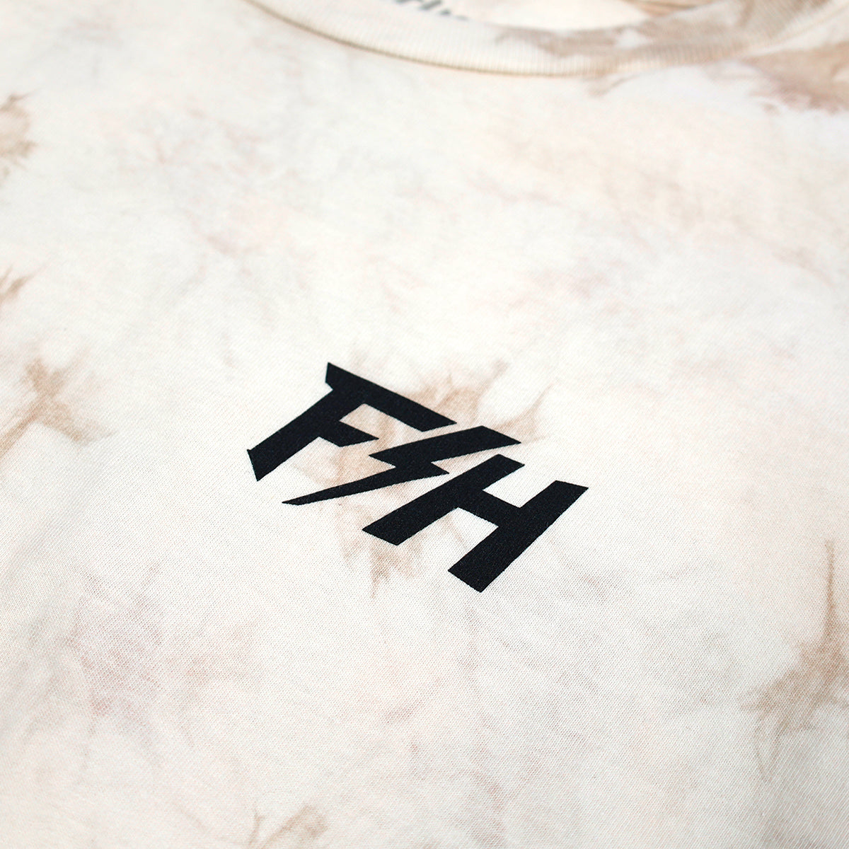Snakebite Tie Dye Long Sleeve Tee - Natural